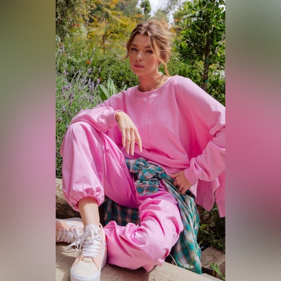 Easel Pink Track Pants - Picture 2 of 6